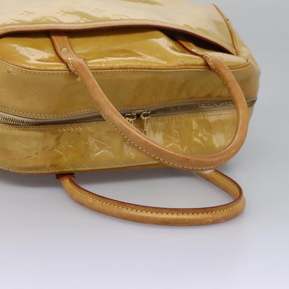 LOUIS VUITTON Monogram Vernis Tompkins Square Hand Bag Beige M91149 - Picture 7 of 13